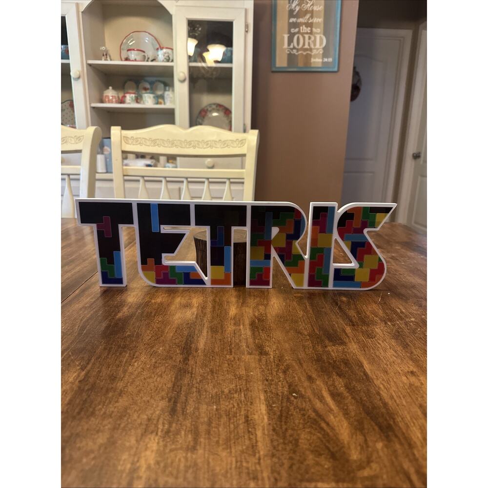 Tetris Sign 18” Atari Pinball Game Room Arcade Wall Decor